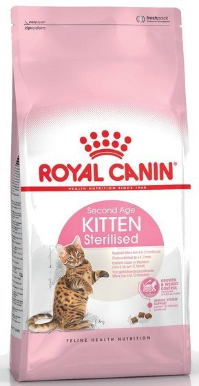 Royal Canin Kitten Sterilised karma sucha dla kociąt od 4 do 12 miesiąca życia, sterylizowanych 2kg Royal Canin Kitten Sterilised karma sucha dla kociąt od 4 do 12 miesiąca życia, sterylizowanych 2kg