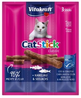 Vitakraft Cat Stick Classic Dorsz i Czarniak 18g [2424003]