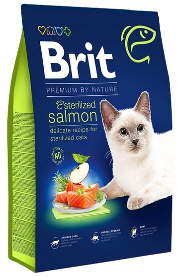 Brit Premium By Nature Cat Sterilized Salmon 8kg