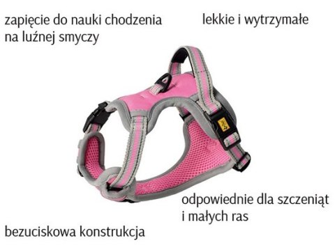 Dingo Szelki bezuciskowe Dynamic Junior XS różowe Dingo Szelki bezuciskowe Dynamic Junior XS różowe