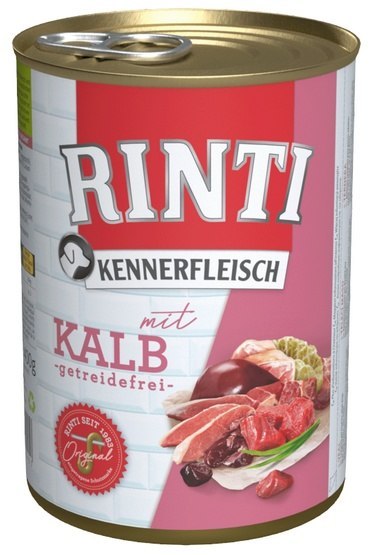 Rinti Kennerfleisch Kalb pies - cielęcina puszka 400g Rinti Kennerfleisch Kalb pies - cielęcina puszka 400g