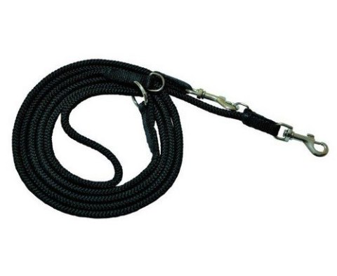 CHABA Smycz linka regulowana - 6mm x 130/220cm czarna CHABA Smycz linka regulowana - 6mm x 130/220cm czarna