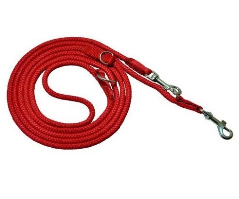 CHABA Smycz linka regulowana - 6mm x 130/220cm czerwona CHABA Smycz linka regulowana - 6mm x 130/220cm czerwona