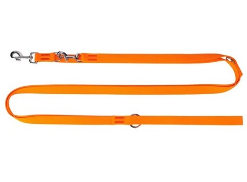 Dingo Smycz taśma przedłużana 2,5cm/200-400cm pomarańczowa Dingo Smycz taśma przedłużana 2,5cm/200-400cm pomarańczowa