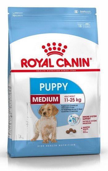 Royal Canin Medium Puppy karma sucha dla szczeniąt, od 2 do 12 miesiąca, ras średnich 15kg Royal Canin Medium Puppy karma sucha dla szczeniąt, od 2 do 12 miesiąca, ras średnich 15kg