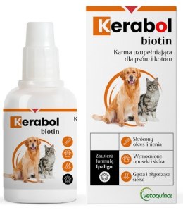 Vetoquinol Biowet Pet Line Kerabol - krople na poprawę sierści 50ml