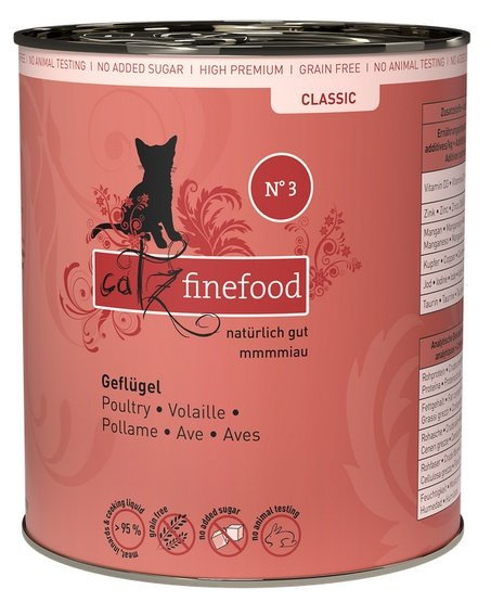 Catz Finefood Classic N.03 Drób puszka 6x800g Catz Finefood Classic N.03 Drób puszka 6x800g