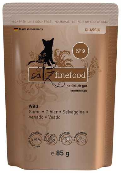 Catz Finefood Classic N.09 Dziczyzna saszetka 16x85g Catz Finefood Classic N.09 Dziczyzna saszetka 16x85g