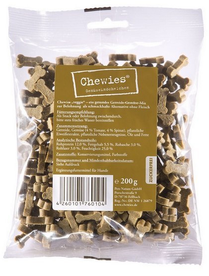 Chewies Training Kosteczki Maxi Warzywa 200g Chewies Training Kosteczki Maxi Warzywa 200g