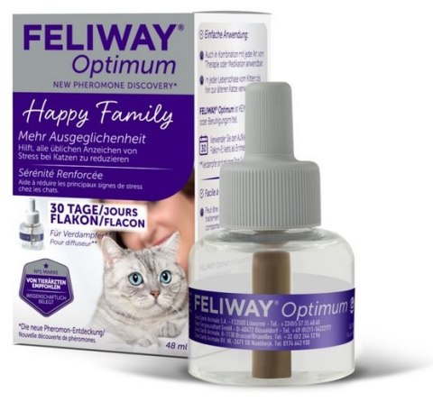 Feliway Optimum - kocie feromony Wkład uzupełniający 48ml (30 dni)