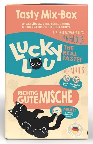 Lucky Lou Lifestage Adult Tasty Mix-Box saszetki 6x125g Lucky Lou Lifestage Adult Tasty Mix-Box saszetki 6x125g