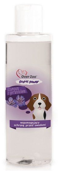 Over Zoo Frutti Power Szampon z geraniolem - przeciwko owadom 200ml