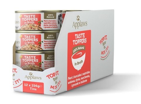 Applaws Dog Taste Toppers puszka z kurczakiem, wątrobą wołową i warzywami 156g Applaws Dog Taste Toppers puszka z kurczakiem, wątrobą wołową i warzywami 156g