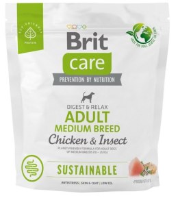 Brit Care Sustainable Adult Medium Breed Chicken & Insect 1kg