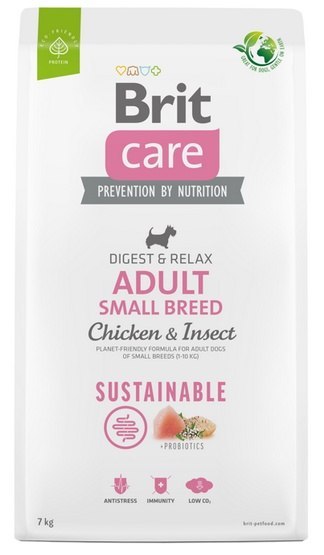 Brit Care Sustainable Adult Small Breed Chicken & Insect 7kg Brit Care Sustainable Adult Small Breed Chicken & Insect 7kg