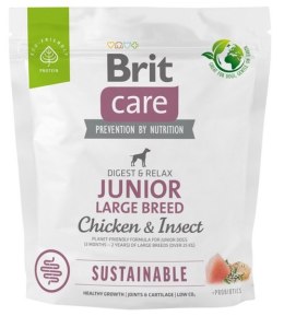 Brit Care Sustainable Junior Large Breed Chicken & Insect 1kg [ważność do 09.06.2024]
