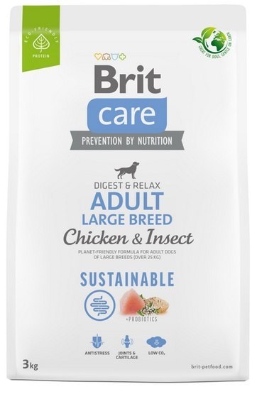 Brit Care Sustainable Large Breed Chicken & Insect 3kg Brit Care Sustainable Large Breed Chicken & Insect 3kg