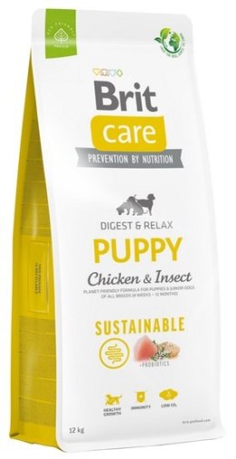 Brit Care Sustainable Puppy Chicken & Insect 12kg [ważność do 07.06.2024]