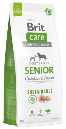 Brit Care Sustainable Senior Chicken & Insect 12kg [ważność do 04.05.2024]
