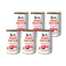 Brit Mono Protein Beef & Rice puszka 6x400g