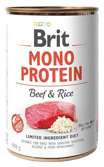 Brit Mono Protein Beef & Rice puszka 6x400g Brit Mono Protein Beef & Rice puszka 6x400g