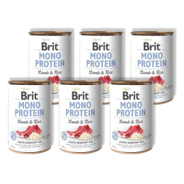 Brit Mono Protein Lamb & Rice puszka 6x400g