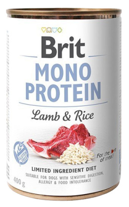 Brit Mono Protein Lamb & Rice puszka 6x400g
