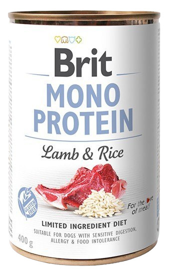 Brit Mono Protein Lamb & Rice puszka 6x400g Brit Mono Protein Lamb & Rice puszka 6x400g