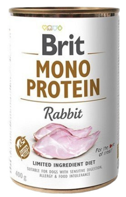 Brit Mono Protein Rabbit puszka 6x400g