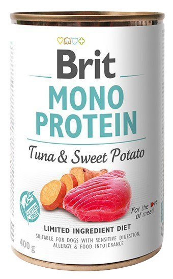 Brit Mono Protein Tuna i Sweet Potato puszka 6x400g Brit Mono Protein Tuna i Sweet Potato puszka 6x400g