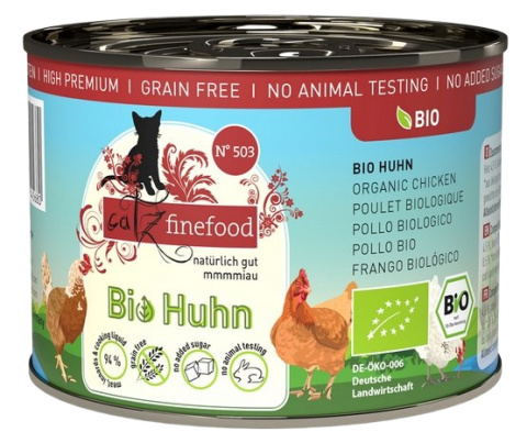 Catz Finefood Bio N.503 Kurczak puszka 6x200g Catz Finefood Bio N.503 Kurczak puszka 6x200g