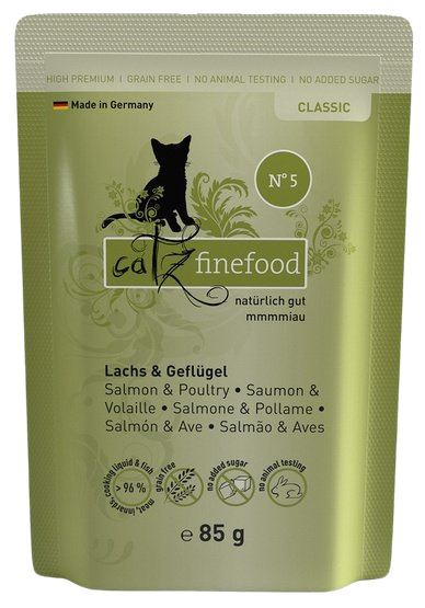 Catz Finefood Classic N.05 Łosoś i drób saszetka 16x85g Catz Finefood Classic N.05 Łosoś i drób saszetka 16x85g