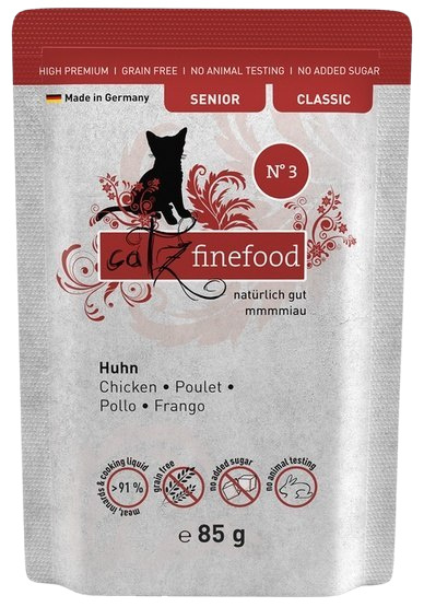 Catz Finefood Classic Senior N.03 Kurczak saszetka 16x85g Catz Finefood Classic Senior N.03 Kurczak saszetka 16x85g
