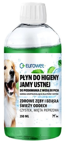 Eurowet Płyn do higieny jamy ustnej dla psów i kotów 250ml