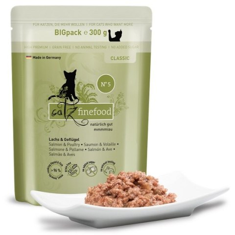Catz Finefood Classic N.05 Łosoś i drób saszetka 300g Catz Finefood Classic N.05 Łosoś i drób saszetka 300g