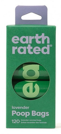 Earth Rated Woreczki ekologiczne do zbierania odchodów 8x15szt lawendowe