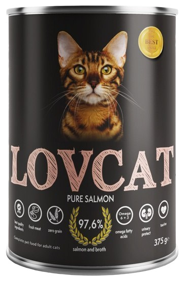 Lovcat Pure Salmon puszka 6x375g Lovcat Pure Salmon puszka 6x375g