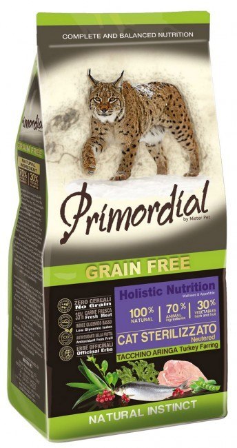 Primordial Cat Grain Free Sterilized Turkey & Herring 6kg