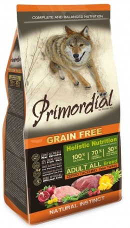 Primordial Dog Grain Free Adult Deer & Turkey 12kg