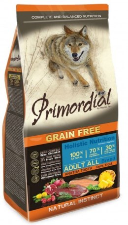 Primordial Dog Grain Free Adult Trout & Duck 2kg