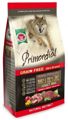 Primordial Dog Grain Free Mini Adult Wild Boar & Lamb 2kg