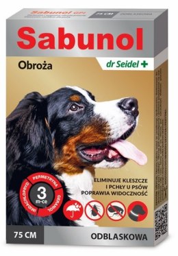 Sabunol GPI Obroża przeciw pchłom dla psa odblaskowa 75cm