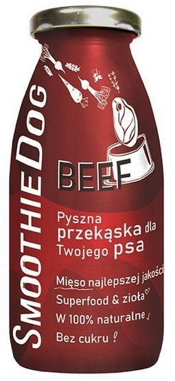 SmoothieDog Płynna przekąska - wołowina 250ml