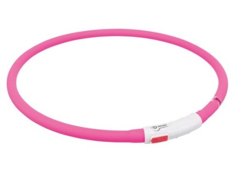 Trixie Opaska LED USB silikonowa XS-XL 70/1cm różowa Trixie Opaska LED USB silikonowa XS-XL 70/1cm różowa