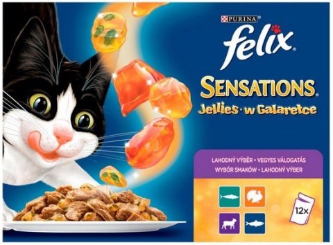 Felix Sensations Mix w galaretce saszetki 12x100g (10+2) Felix Sensations Mix w galaretce saszetki 12x100g (10+2)