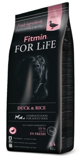 Fitmin Dog For Life Duck & Rice 16kg (14+2kg gratis)
