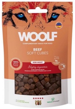 Woolf Soft Cubes Monoprotein Beef 100g