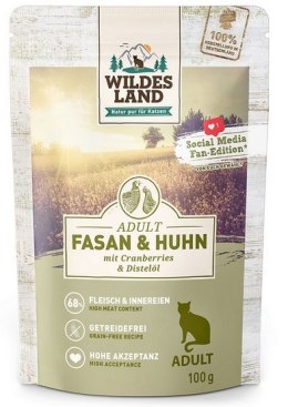 Wildes Land Cat Classic Adult Fasan & Huhn saszetka 100g
