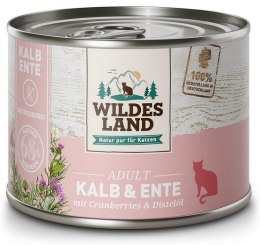 Wildes Land Cat Classic Adult Kalb & Ente puszka 200g