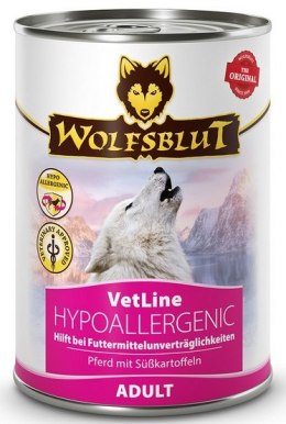 Wolfsblut Dog VetLine Hypoallergenic - konina i bataty puszka 395g